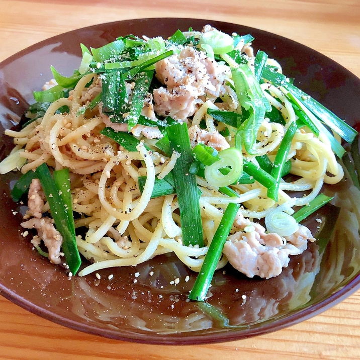 居酒屋メニュー☆ニラの塩焼きそば